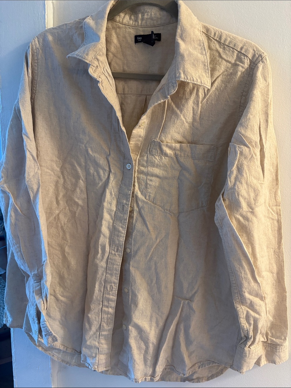 GAP Factory Linen Button-Front Shirt